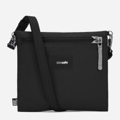 Акція на Сумка крос-боді через плече тканинна маленька Pacsafe GO crossbody pouch 35125130 Чорна від Rozetka