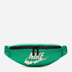 Акция на Спортивна сумка бананка на тканинний пояс Nike NSW ESSENTIALS CROSSBODY FN0892-324 Зелена/Молочна от Rozetka