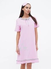 Акция на Нічна сорочка жіноча бавовняна великих розмірів Трикомир 20130151 54 Рожева от Rozetka