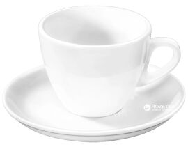 Акція на Чашка чайна з блюдцем Wilmax 190 мл (WL-993175) від Rozetka
