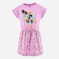 Акція на Дитяче літнє плаття для дівчинки Disney Minnie EX1091 98 см Світло-фіолетове від Rozetka