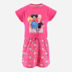 Акция на Дитяча літня сукня для дівчинки Disney Barbie EX1087 110-116 см Фуксія от Rozetka