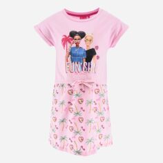 Акція на Дитяче літнє плаття для дівчинки Disney Barbie EX1087 110-116 см Рожеве від Rozetka