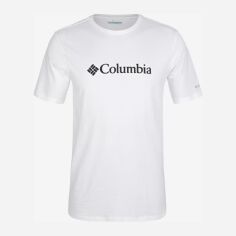 Акция на Футболка бавовняна чоловіча Columbia CSC Basic Logo Short Sleeve 1680051-100 XL Біла от Rozetka