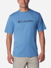 Акция на Футболка бавовняна чоловіча Columbia CSC Basic Logo Short Sleeve 1680051-481 L Блакитна от Rozetka
