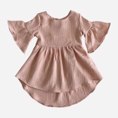 Акция на Дитяче літнє муслінове плаття для дівчинки Minikin Bon Voyage 22391480 80 см Персикове от Rozetka