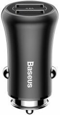 Акція на Baseus Usb Car Charger 2xUSB Gentleman Black (CCALL-GB01) від Y.UA