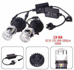 Акція на Лампы Pulso L9/H4-H/L/LED-chips CSP/12v35w/3000Lm/5000K (L9-H4-Mini Lens) від Stylus