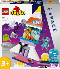 Акція на Конструктор LEGO DUPLO Town Пригоди на космічному шатлі 3-в-1 (10422) від Будинок іграшок