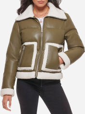 Акция на Куртка демісезонна коротка жіноча Levi's 798743257 XL Зелена от Rozetka