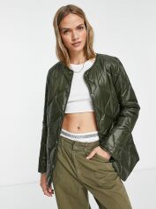 Акція на Куртка демісезонна жіноча Calvin Klein 569681910 XL Зелена від Rozetka