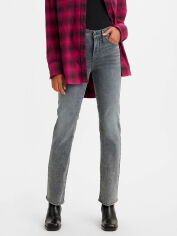 Акція на Джинси Slim Fit жіночі Levi`s 314 Shaping Straight 408061011 W31L32 Сірі від Rozetka