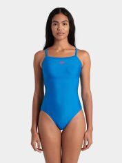 Акція на Купальник суцільний жіночий Arena Solid Swimsuit Lightdrop Back 005909-801 42 Блакитний від Rozetka