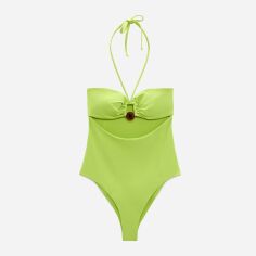 Акція на Суцільний купальник жіночий Zara 45780495 M Зелений від Rozetka