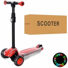 Акция на Самокат Scooter X1-RG Maxi красный с серым от Stylus