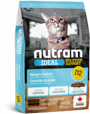 Акция на Сухой корм I12_Nutram Ideal Solution Support Weight Control Cat для кошек склонных к ожирению с курицей и овсянкой 20 кг (I12_(20kg)) от Stylus