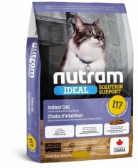Акция на Сухой корм I17_Nutram Ideal Ss для привередлевых кошек живущих дома с курицей и яйцами 20 кг (I17_(20kg)) от Stylus