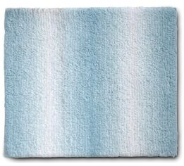Акція на Коврик для ванной Kela Ombre морозно-голубой 65х55х3.7 см (23568) від Stylus