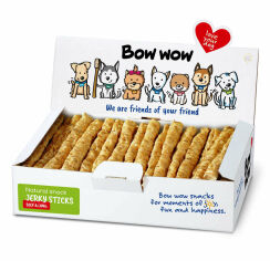Акция на Лакомство для собак Bow wow натуральные палочки с легкими 50 шт. box (BW322) от Stylus