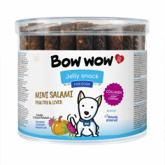 Акция на Лакомство для собак Bow wow палочки мини-салями с птицей и печенью 12 см 60 шт. (BW466) от Stylus