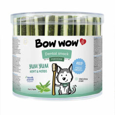 Акція на Лакомство для собак Bow wow Dental палочки с мятой 35 шт. (BW151) від Stylus
