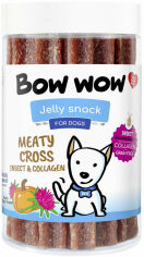Акция на Лакомство для собак Bow wow жевательные палочки с белком насекомым и коллагеном 12 см 340 г 18 шт. (BW286) от Stylus