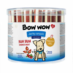 Акція на Лакомство для собак Bow wow палочки со вкусом копченого мяса 35 шт. (BW164) від Stylus
