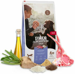 Акция на Сухой корм Mera ps Lamm&Reis для чувствительных собак с ягненком и рисом 14 кг (056654) от Stylus
