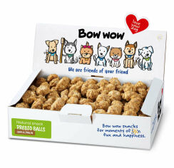 Акція на Ласощі для собак Bow wow натуральні в'ялені кульки з легкими та інуліном 900 г box (BW359) від Y.UA