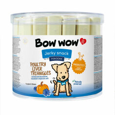 Акція на Ласощі для собак Bow wow палички з печінкою птиці 12 см 45 шт. (BW112) від Y.UA
