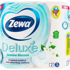 Акция на Туалетная бумага Zewa Deluxe Jasmine Blossom  3 слоя 4 рулона от MOYO