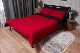 Акція на Комплект постільної білизни Moon&Star Бязь Gold Люкс Cherry Black Євро 200х220 см наволочки 2х40х60 см (MS-820003160) від Rozetka