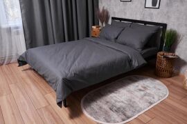Акція на Комплект постільної білизни Moon&Star Бязь Gold Люкс Dark Blue King Size 220x240 см наволочки 2х70х70 см (MS-820003187) від Rozetka