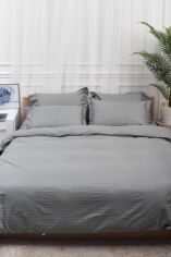 Акція на Комплект постільної білизни Moon&Star King Size 220x240 см Gray Satin Stripe (MS-820003644) від Rozetka