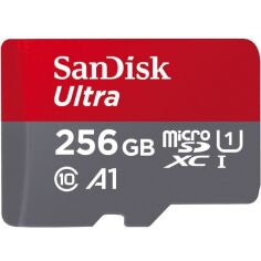 Акція на Карта памяти SanDisk microSD  256GB C10 UHS-I R150MB/s Ultra (SDSQUAC-256G-GN6MN) від MOYO