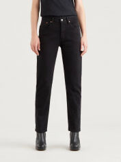 Акція на Джинси Regular Fit жіночі Levi's 501 Crop 36200-0085 28-30 Чорні Sprout від Rozetka