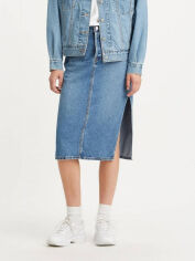 Акція на Спідниця джинсова міді літня жіноча Levi's Side Slit Skirt A4711-0000 26 Artist Divided від Rozetka