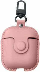 Акція на Чехол для наушников Fashion Leather Case Smile Pink for Apple AirPods від Stylus