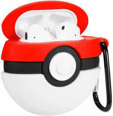 Акция на Чехол для наушников Tpu Case Pokemon Pokeball Red-white for Apple AirPods от Stylus