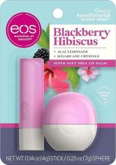 Акция на Набір бальзамів для губ EOS Blackberry Hibiscus Ожина та Гібіскус 7 г + 4 г от Rozetka