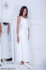 Акція на Жіноче плаття Подіум Alessia 19679-XL WHITE Білий від Rozetka