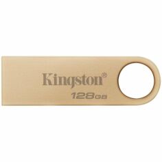 Акція на Накопитель USB 3.2 Kingston 128GB Gen1 DT SE9 G3 Gold (DTSE9G3/128GB) від MOYO