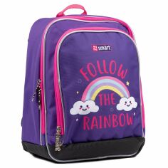 Акція на Шкільний рюкзак Smart H-55 Follow the rainbow фіолетовий (558039) від Y.UA