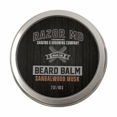 Акция на Чоловічий бальзам для бороди Razor MD Beard Balm Сандалове дерево та мускус, 60 г от Eva