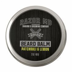 Акция на Чоловічий бальзам для бороди Razor MD Beard Balm Пачулі та лимон, 60 г от Eva