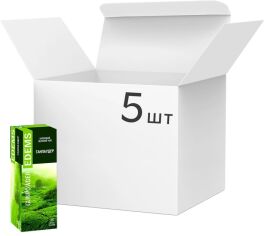 Акція на Упаковка зеленого пакетованого чаю Edems Gunpowder 25 пакетиків х 5 пачок від Rozetka
