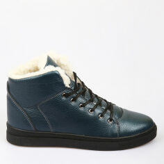 Акция на Жіночі зимові черевики низькі Viva SIV-7102-5026-Dark-turquoise 38 25 см Темно-бірюзові от Rozetka