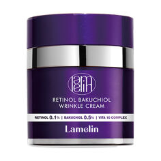 Акція на Крем для обличчя Lamelin Retinol Bakuchiol Wrinkle Cream проти зморщок, з ретинолом та бакучіолом, 50 мл від Eva
