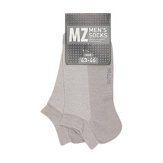 Акція на Шкарпетки чоловічі Modna Zona RT1121-007 короткі, сітка, сірі, розмір 43-46 від Eva