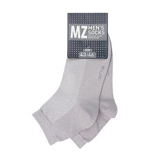 Акція на Шкарпетки чоловічі Modna Zona RT1111-005 середні, сітка, сірі, розмір 43-46 від Eva